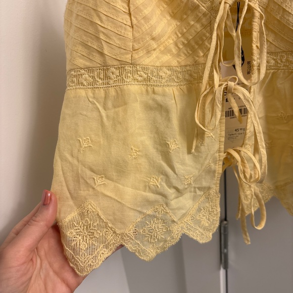 Zara tank top blouse in butter yellow - Picture 3 of 3